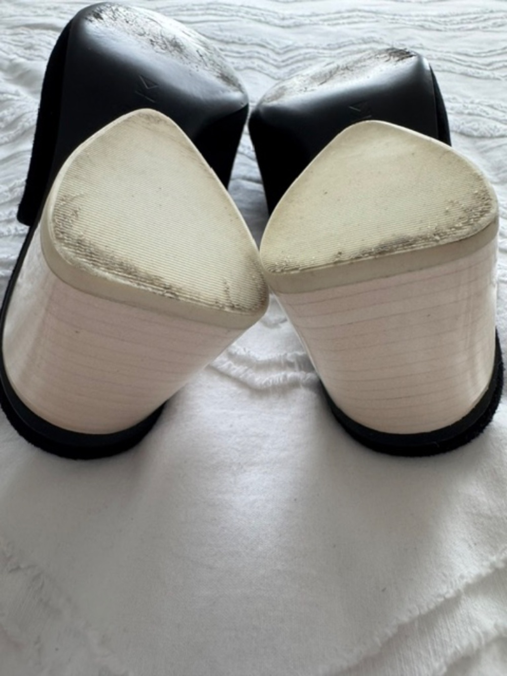 MERCEDES CASTILLO SUEDE MULES - Black - Size 7.5 - Picture 9 of 11